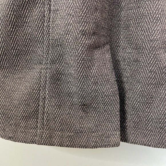 Lole Tweed Brown Herringbone Jacket Size Medium 8-10 - Picture 14 of 14